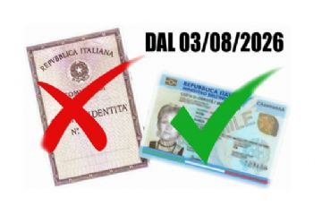 Dal 3 agosto 2026 le carte d'identità cartacee non saranno più valide: è necessario sostituire il documento cartaceo con la CIE
